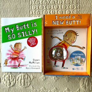 Set of new book "My Butt is So Silly" and game "I Need a New Butt" gently used